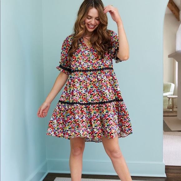 *NWT* Crosby By Mollie Burch Isabelle Dress in Tea Garden - Picture 2 of 12